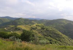 Veduta del pascolo del Monte Pavaglione